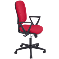 Chaise dactylo ninon rouge