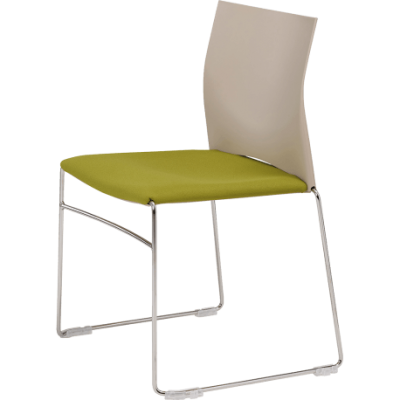 Chaise de réunion empilable Sarah Assise Tapissée  