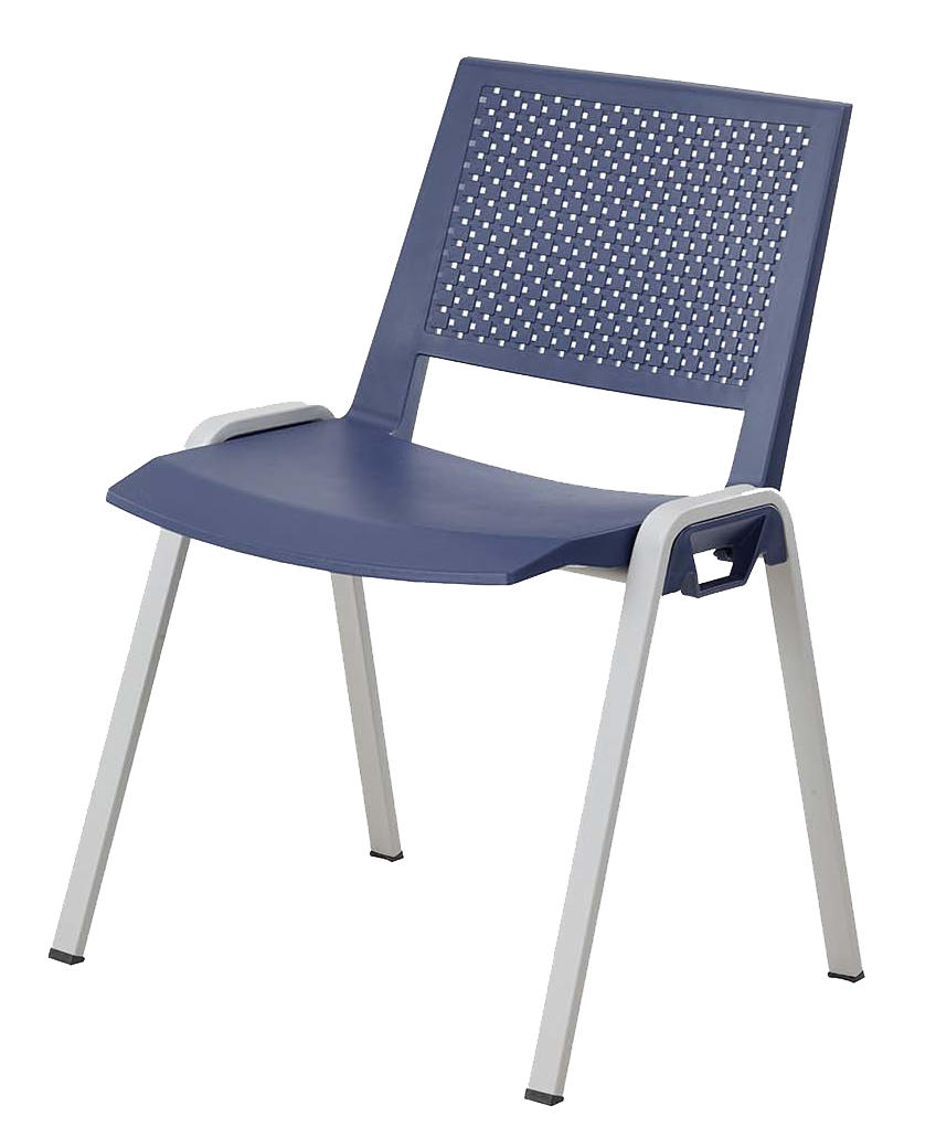 Chaise empilable sam bleu