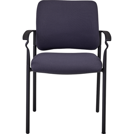 Fauteuil de bureau ou de reunion empilable ethan anthracite