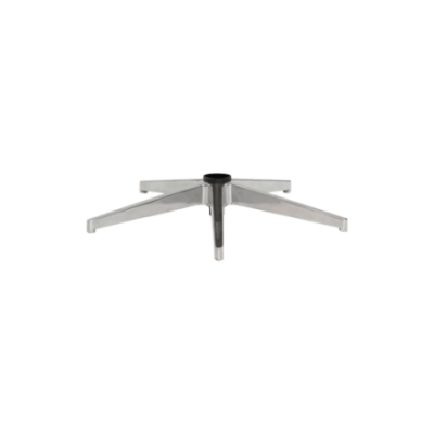 Option pietement aluminium poli