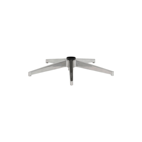 Option pietement aluminium poli