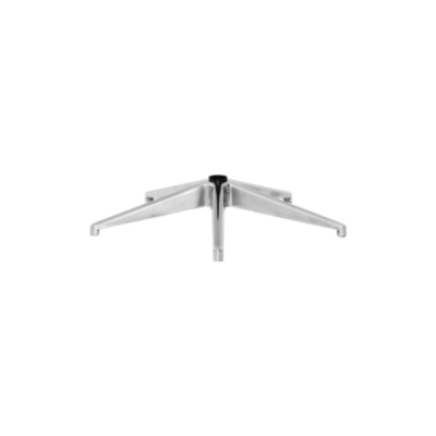 Pietement aluminium poli pour chaises de bureau